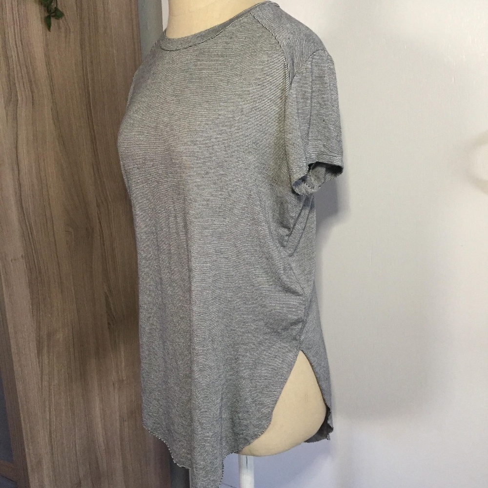 MELROSE AND MARKET Black and White Striped Tunic
